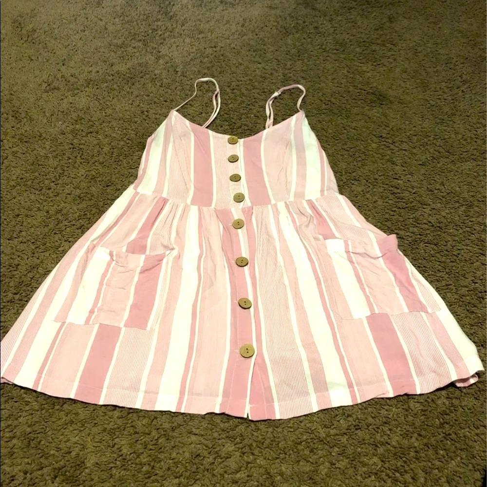 Pink sundress with pockets